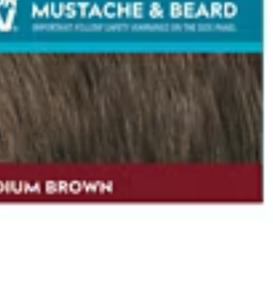 Just For Men Moustache & Beard Brush-In Colour Gel, Medium Brown