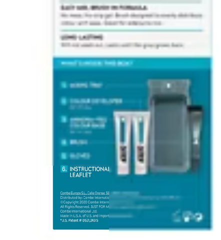 Just For Men Moustache & Beard Brush-In Colour Gel, Medium Brown