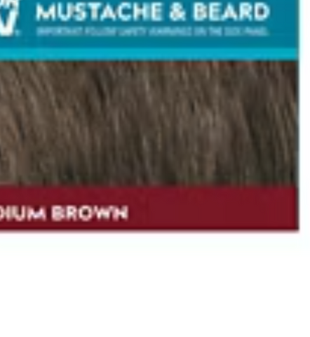 Just For Men Moustache & Beard Brush-In Colour Gel, Medium Brown