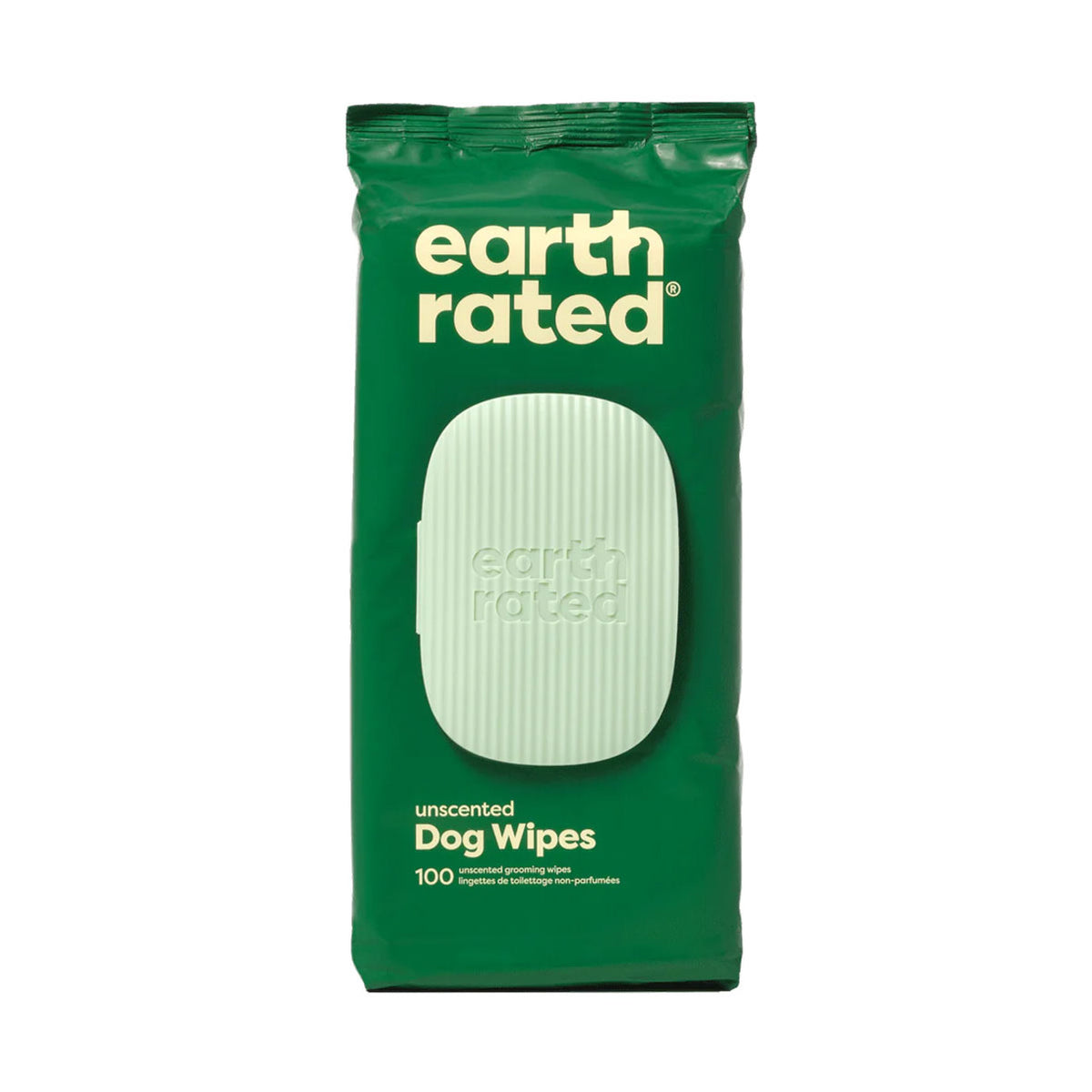Earth Rated Dog Grooming Wipes Unscented (pack of 100)